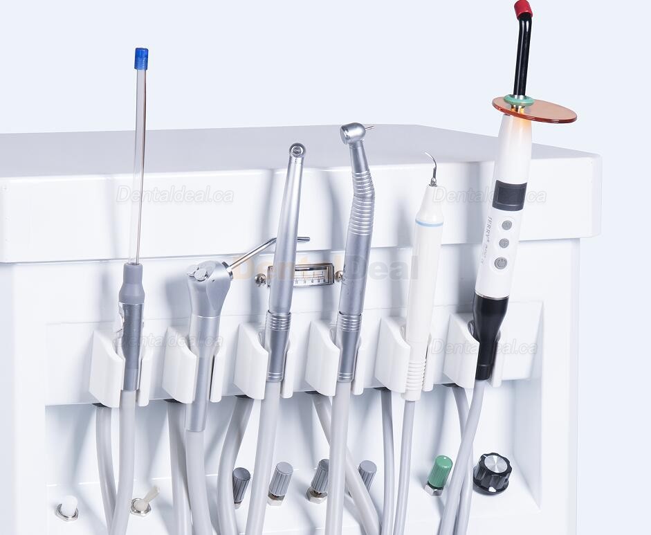 GREELOY GU-P209 Mobile Dental Delivery Cart Unit with Air Compressor+ Scaler+ Curing Light